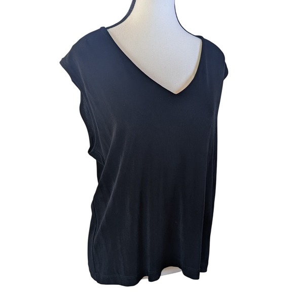 Chicos Travelers 3 Piece Set Black Cardigan Tank Pants Womens Size 3 Large XL - Picture 2 of 11